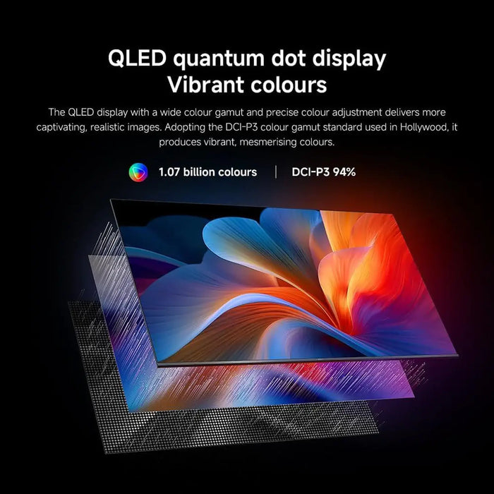 Xiaomi TV A Pro 75 Inch 4K QLED Smart TV | 60Hz Refresh Rate | Google TV | Dolby Audio DTS:X DTS Virtual:X | Dark Grey