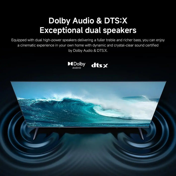 Xiaomi TV A Pro 75 Inch 4K QLED Smart TV | 60Hz Refresh Rate | Google TV | Dolby Audio DTS:X DTS Virtual:X | Dark Grey