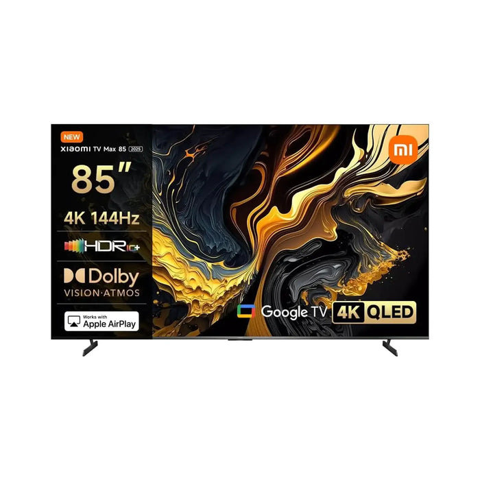 Xiaomi TV Max 85 2025 QLED 4K Smart TV | 85 Inch | 144Hz Refresh Rate | Quantum Dot Display | Dolby Vision Dolby Atmos | Google TV | Dark Gray