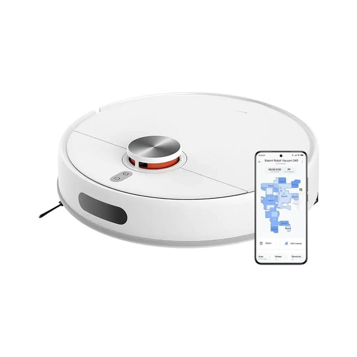 Xiaomi Robot Vacuum S40 | 10000Pa Suction | 5200mAh Battery Up To 180 Minutes Runtime | 520mL Dustbin 270mL Water Tank | LDS Laser Navigation | App And Voice Control | White | OV81
