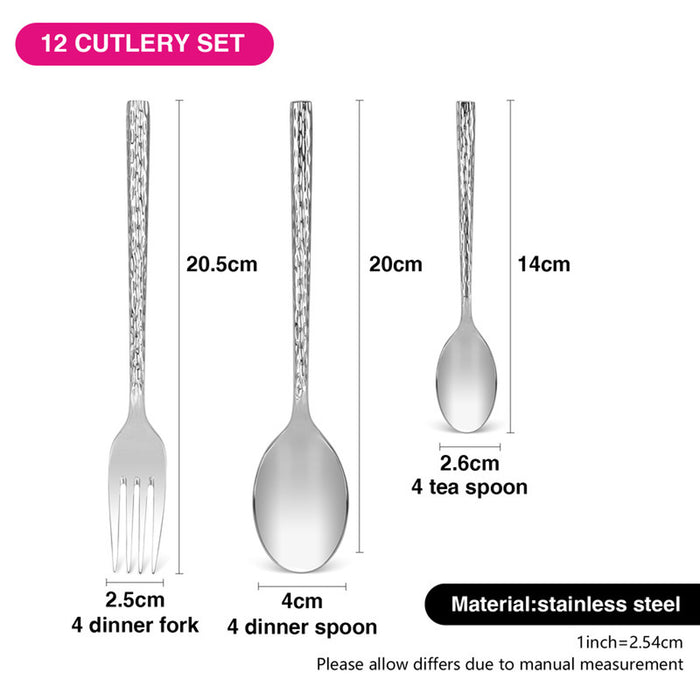 Fissman 12-Piece Cutlery Set Verden Series Stainless Steel