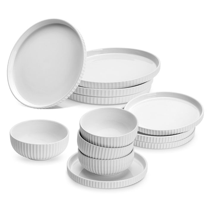 Fissman 12-Piece Tableware Set Ivorya (Durable Porcelain)