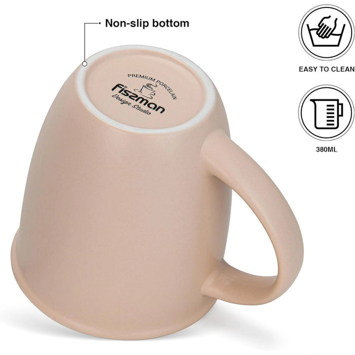 Fissman 2-Piece Mugs 380ml Little Star New Bone China