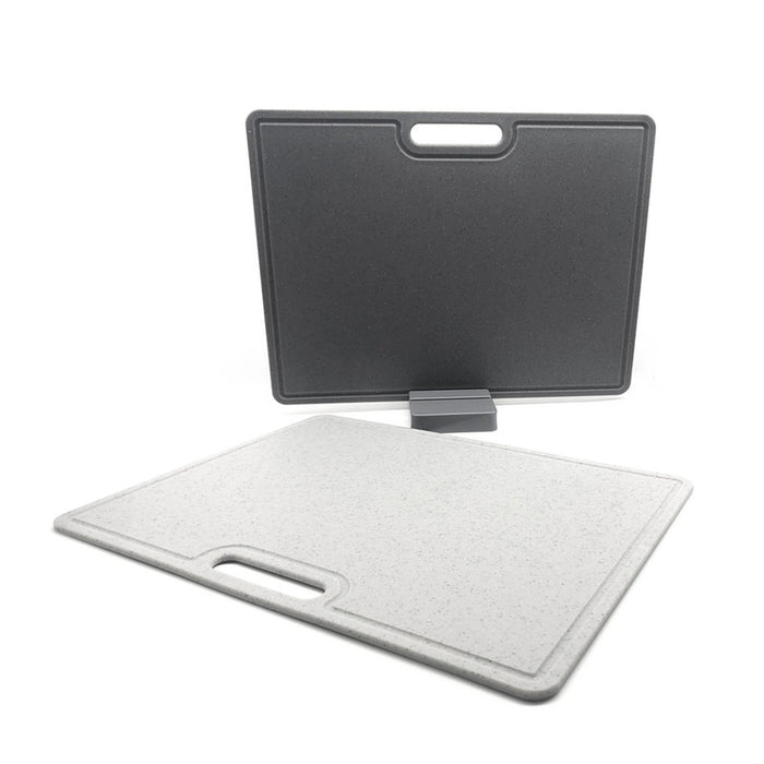 2-Piece with Stand Chopping Board Kitchen Cutting Boards 40cm, Non-Slip, Stain & Odor Resistant