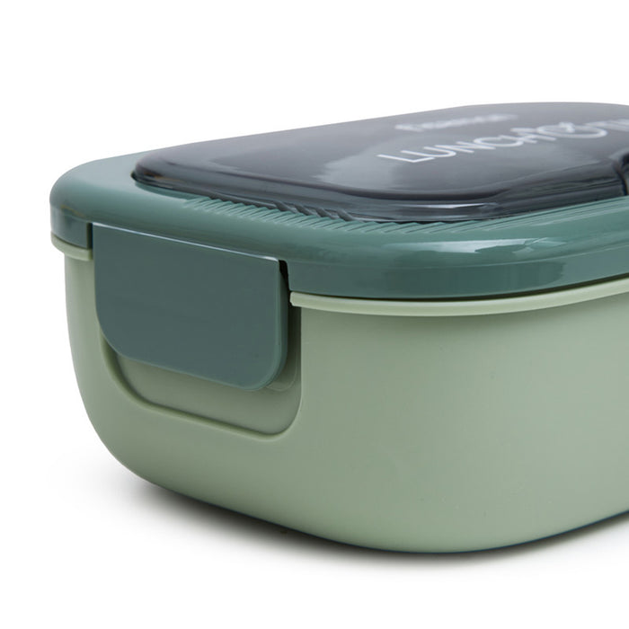 Fissman 2-Compartment Lunch Box 20.5cm/1000ml, Color Green Plastic