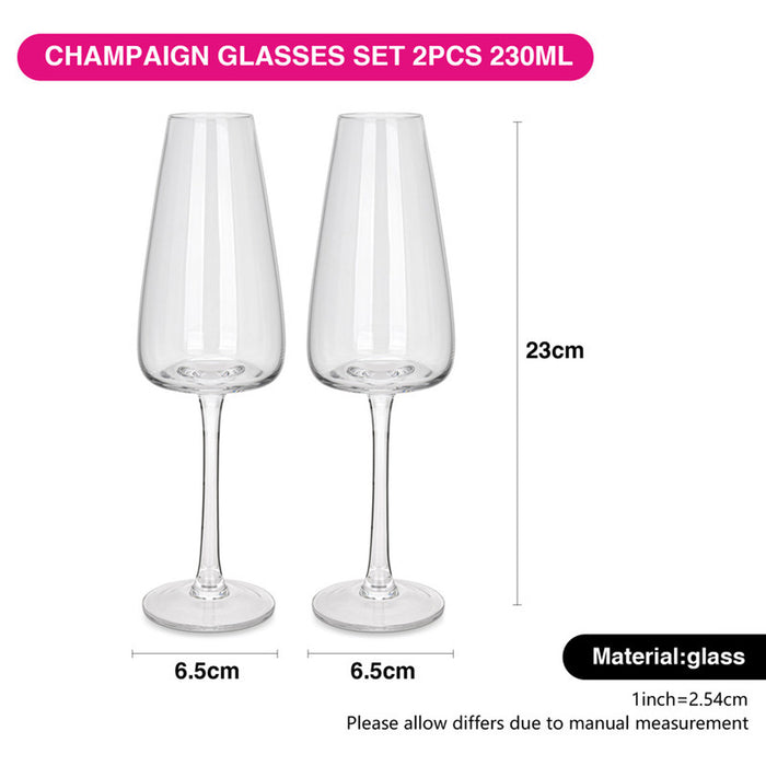 Fissman 2-Piece 230ml Champagne Glass Set