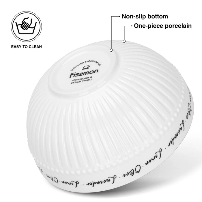 Fissman 2-Piece Bowl Lemon Provence 16cm Porcelain