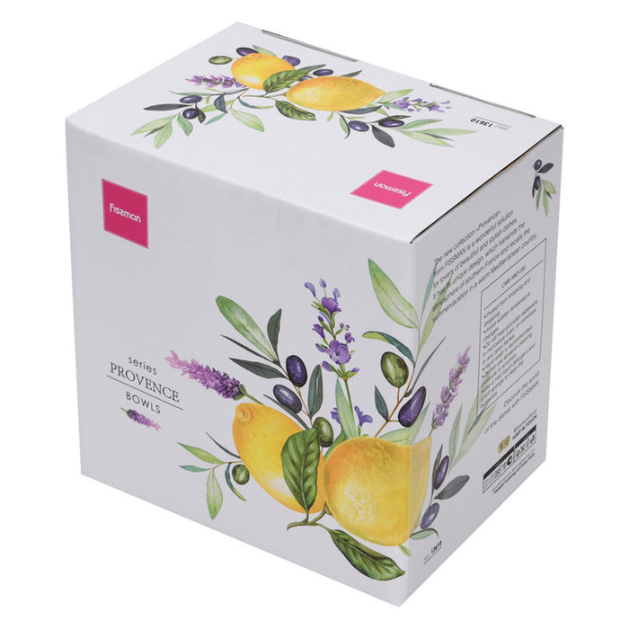 Fissman 2-Piece Bowl Lemon Provence 16cm Porcelain