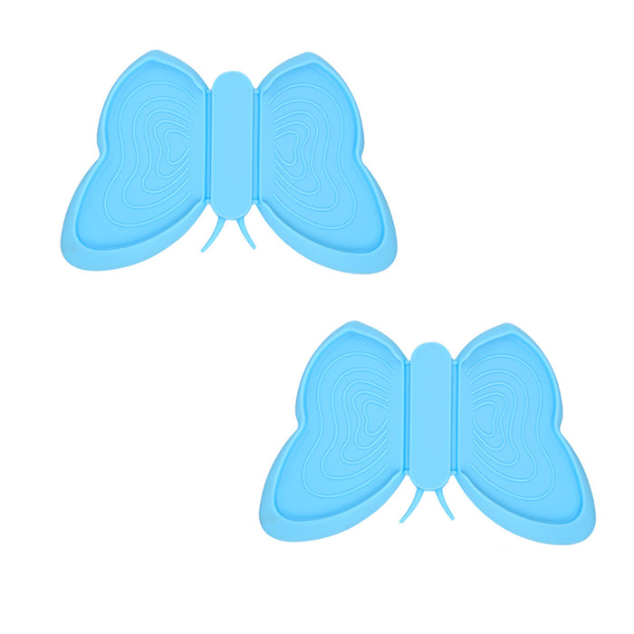 Fissman 2-Piece Butterfly Pot Holder Magnet Set Blue