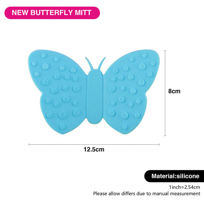 Fissman 2-Piece Butterfly Pot Holder Magnet Set Blue