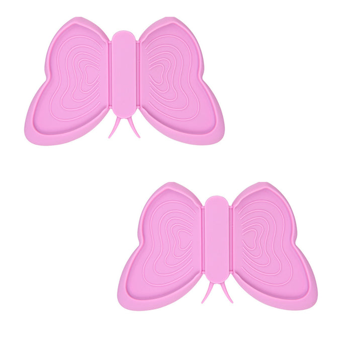 Fissman 2-Piece Butterfly Pot Holder Magnet Set Pink