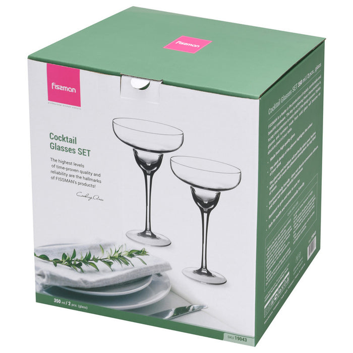 Fissman 2-Piece Cocktail Glasses 350 ml Glass