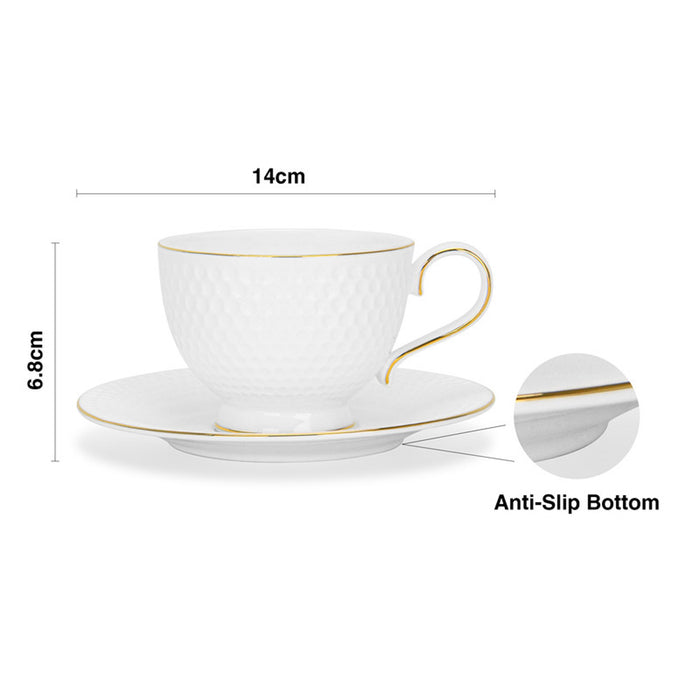 Fissman 2-Piece Cup and Saucer 200ml, Noemi Series