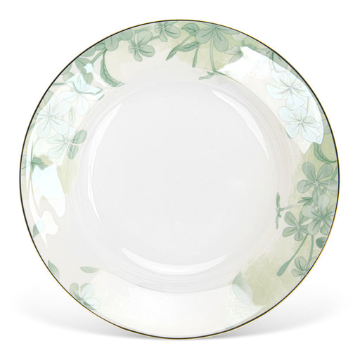 Decorative plate with floral pattern on a white background