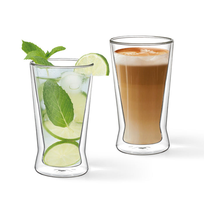 Fissman 2-Piece Double Wall Glasses 380 ml Borosilicate Glass