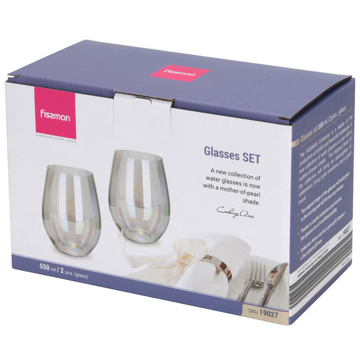 Fissman 2-Piece Glass 550ml