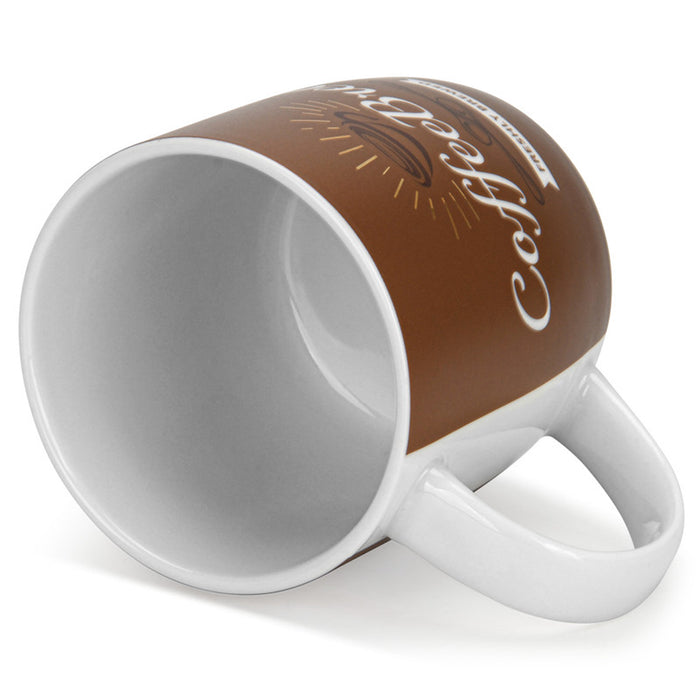 Fissman 2-Piece Mugs 310ml Coffee Break New Bone China