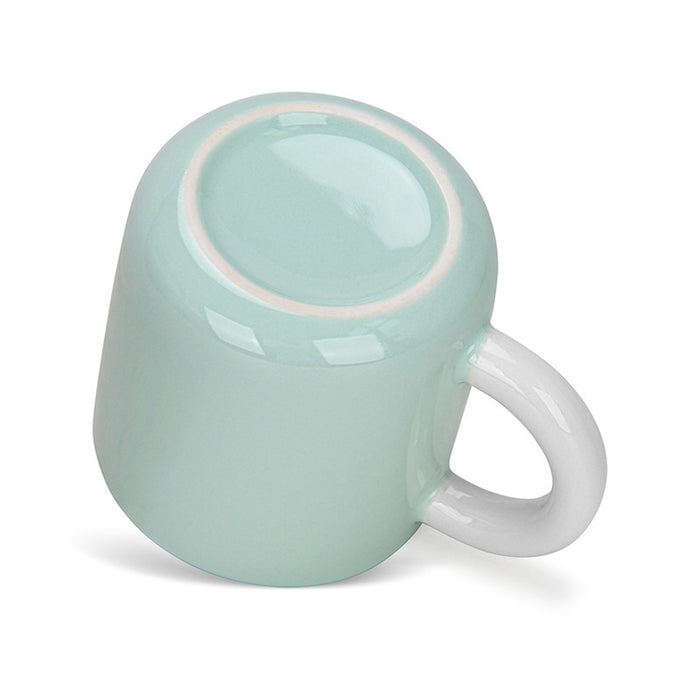 Fissman 2-Piece Mugs 360ml Green New Bone China