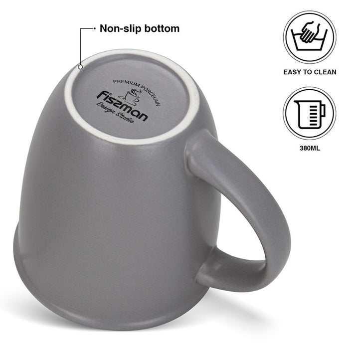 Fissman 2-Piece Mugs 380ml Good Night New Bone China