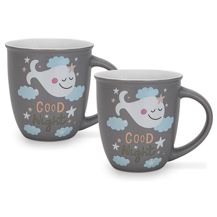 Fissman 2-Piece Mugs 380ml Good Night New Bone China