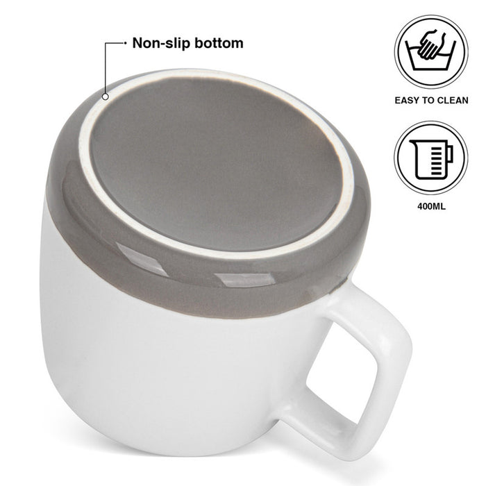 Fissman 2-Piece Mugs 400ml Me And You Happy New Bone China