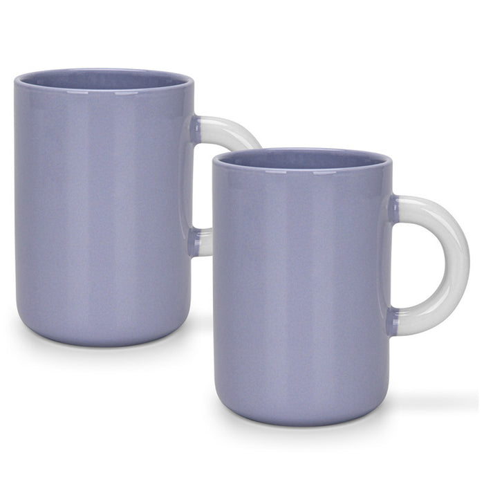 Fissman 2-Piece Mugs 540ml Lilac New Bone China