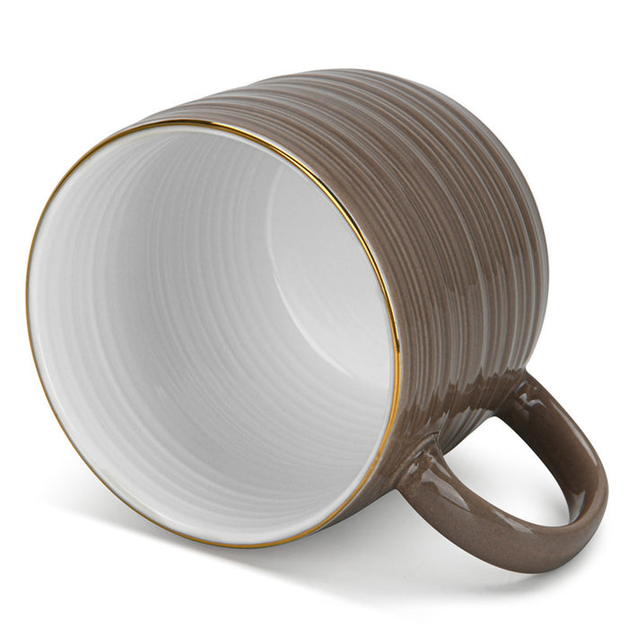 Fissman 2-Piece Mugs Firmina Brown 350ml New Bone China