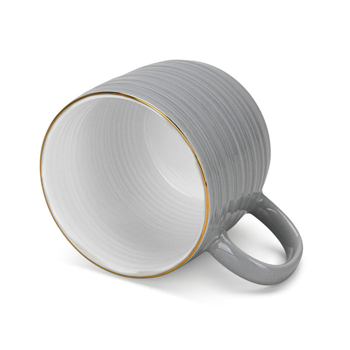 Fissman 2-Piece Mugs Firmina Gray 350ml New Bone China