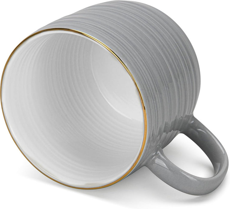 Fissman 2-Piece Mugs Firmina Gray 350ml New Bone China