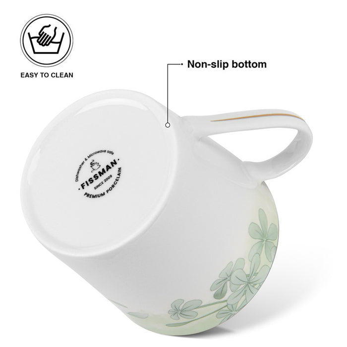 Fissman 4-Piece Mugs Summer Glint 450ml (Fine Bone China)