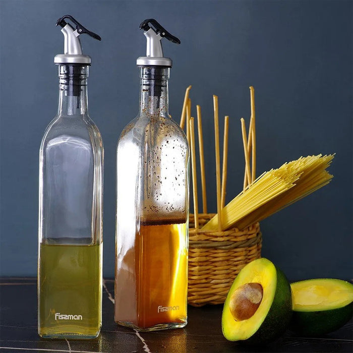 Fissman 2-Piece Oil And Vinegar Glass Bottle Set Multicolour 2x500ml