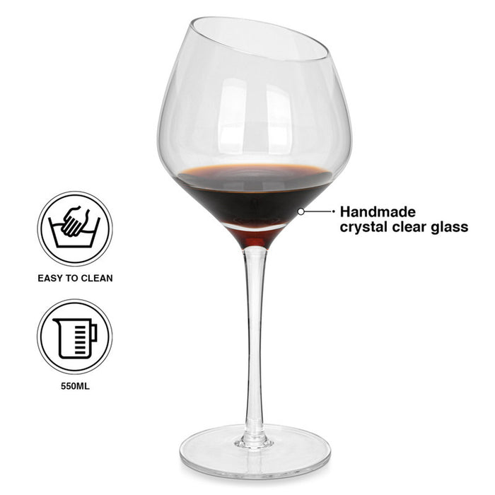 Fissman 2-Piece Red Wine Glasses 550ml Glass