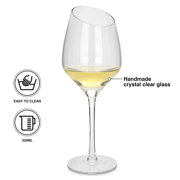 Fissman 2-Piece White Wine Glasses 520 ml Glass