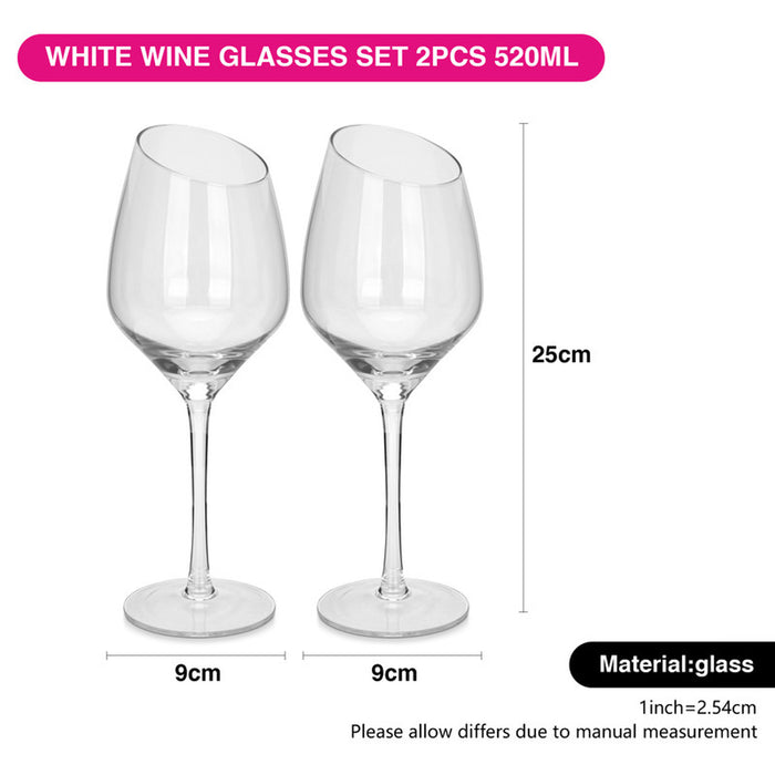 Fissman 2-Piece White Wine Glasses 520 ml Glass