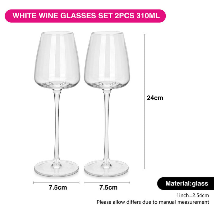 Fissman 2-Piece White Wine Glasses Set 310 ml Glass