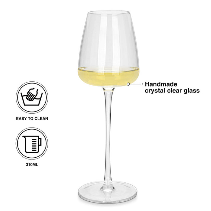 Fissman 2-Piece White Wine Glasses Set 310 ml Glass