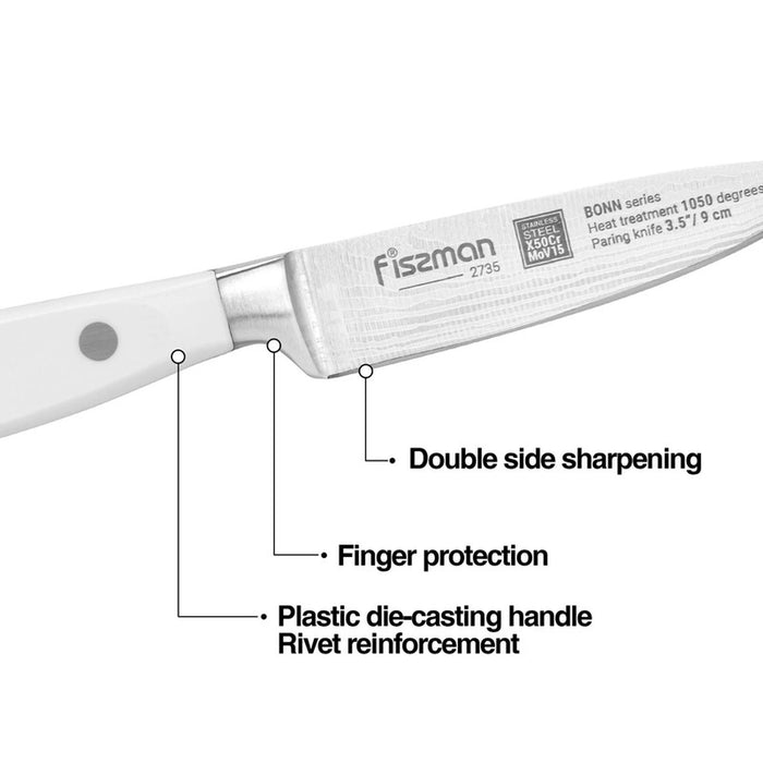 3.5'' Paring Knife Bonn Series, with Sharp Blade and Sturdy Non Slip Handle