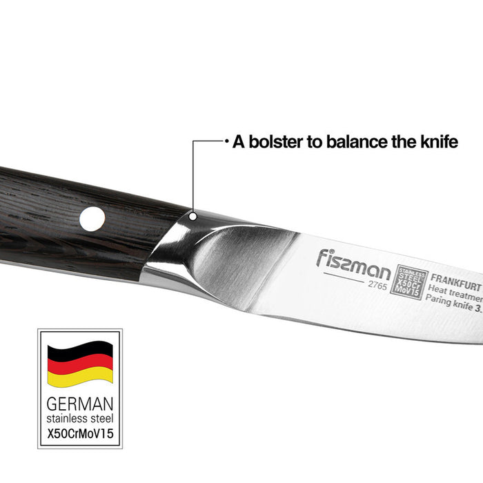 3.5'' Paring Knife FrankFruit Series, with Sturdy And Elegant Handle, Minimalist Design with Sharp Blade