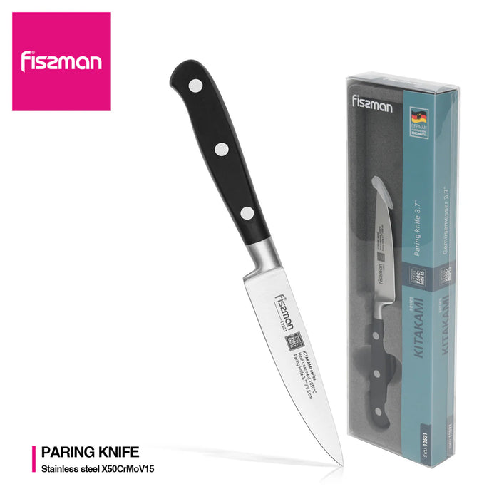 Fissman 3.7" Paring Kitakami Knife Black