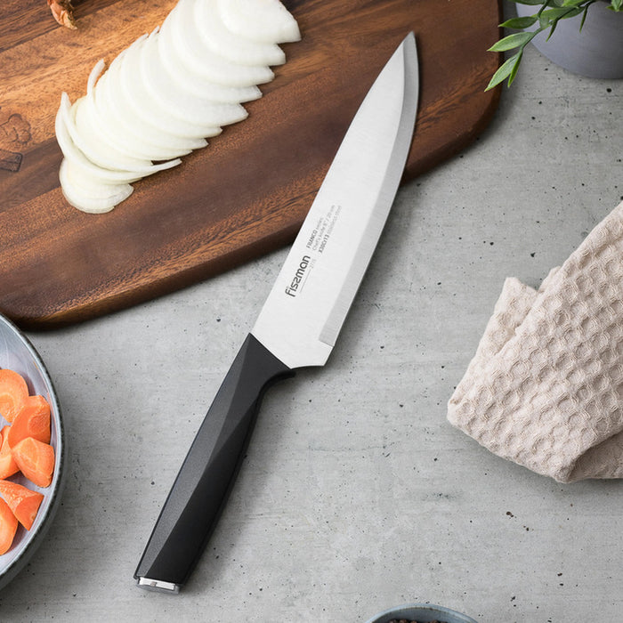 Fissman 3-Piece Knife Set, Stainless Steel Franco Series 8'' Chef Knife, 5'' Utility Knife, 3.5'' Paring Knife