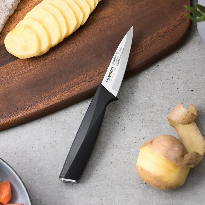 Fissman 3-Piece Knife Set, Stainless Steel Franco Series 8'' Chef Knife, 5'' Utility Knife, 3.5'' Paring Knife