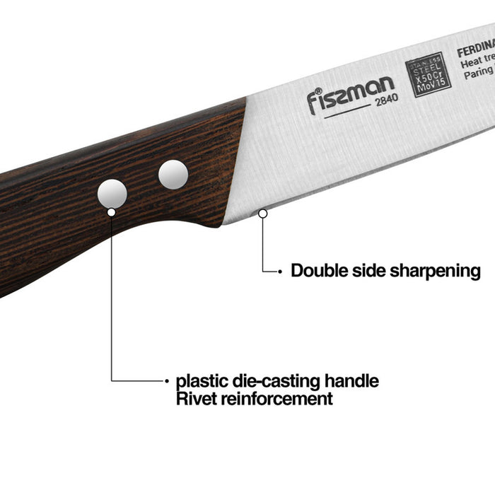 Fissman 3.5'' Paring Knife Ferdinand (X50CrMoV15 steel)