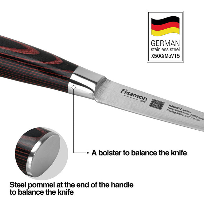Fissman 3.5" Paring Knife Ragnitz Series (Steel X50Cr15MoV)
