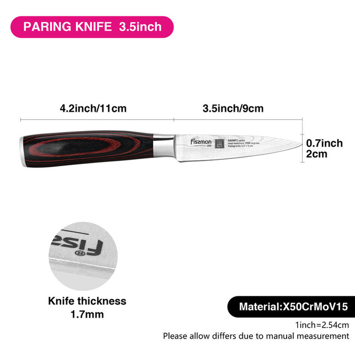 Fissman 3.5" Paring Knife Ragnitz Series (Steel X50Cr15MoV)