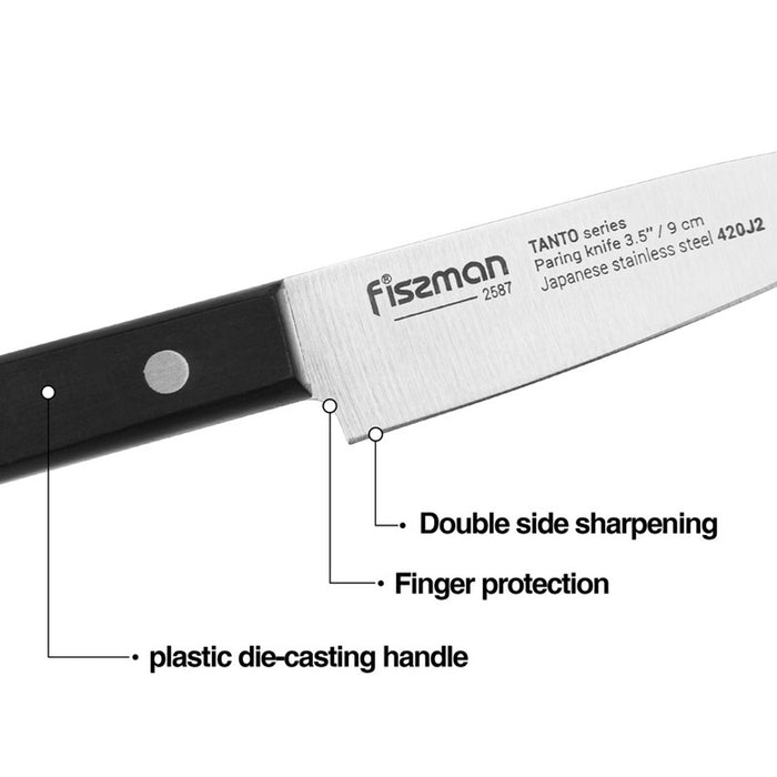 Fissman 3.5''Paring TANTO (3Cr13 steel)