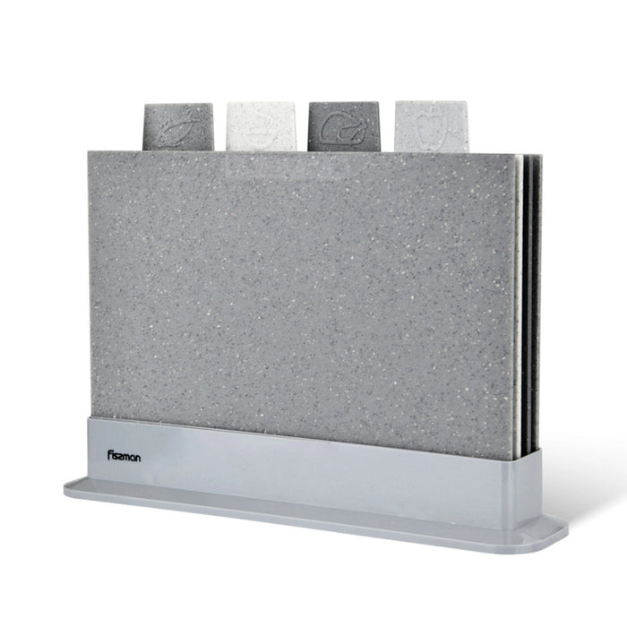 4-Piece Flexibl Chopping Boards with Stand