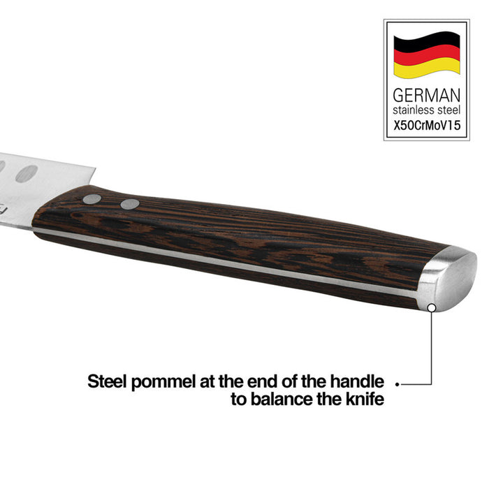 Fissman 5'' Santoku Knife Ferdinand (X50CrMoV15 steel)