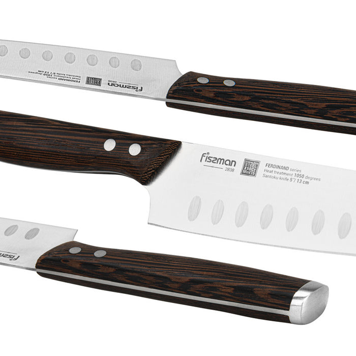 Fissman 5'' Santoku Knife Ferdinand (X50CrMoV15 steel)