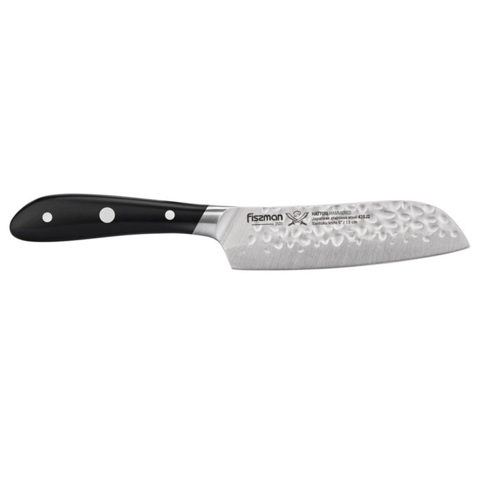 Fissman 5" Santoku Knife Hattori Series Black/Silver