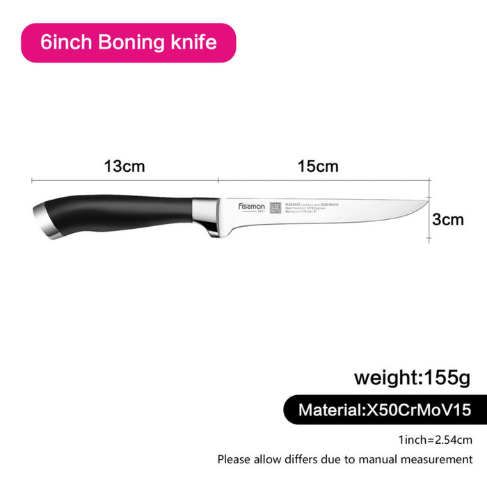 Fissman 6" Boning Knife ELEGANCE (X50CrMoV15 Steel)